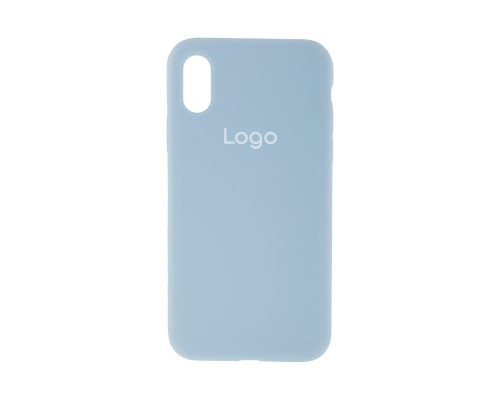 Чохол Silicone Case Full Size (AA) для iPhone X/Xs Колір 58.Sky blue 2020000235163