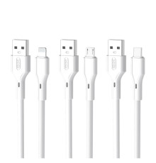 Кабель XO NB230 Rock Series Type-C 2.4A М'ята упаковка Колір Бiлий 2020000354055