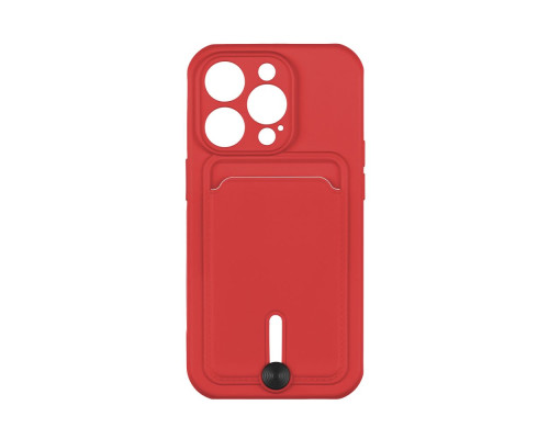 Чохол TPU Colorfull Pocket Card для iPhone 13 Pro Колір 14.Red