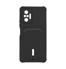 Чохол TPU Colorfull Pocket Card для Xiaomi Redmi Note 10 Pro / 10 Pro Max 4G Колір 18.Black 2020000357612