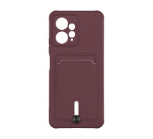 Чохол TPU Colorfull Pocket Card для Xiaomi Redmi Note 12 4G Колір 42.Maroon 2020000357308