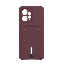 Чохол TPU Colorfull Pocket Card для Xiaomi Redmi Note 12 4G Колір 42.Maroon 2020000357308