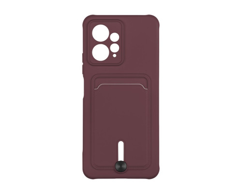 Чохол TPU Colorfull Pocket Card для Xiaomi Redmi Note 12 4G Колір 42.Maroon 2020000357308