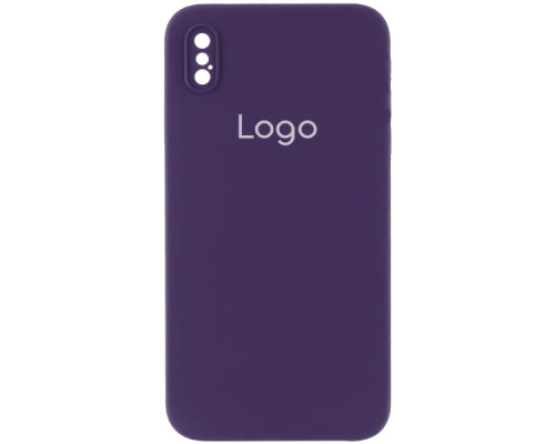 Чохол Silicone Case Square Full Camera для iPhone Xs Max Колір 73.Plum 2020000481966 ma31913_3664396