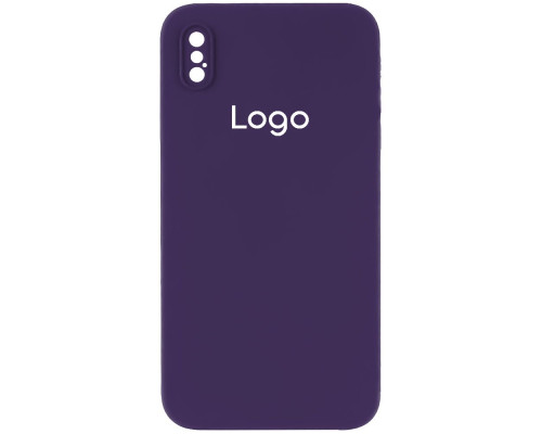 Чохол Silicone Case Square Full Camera для iPhone X/Xs Колір 34.Purple 2020000347873