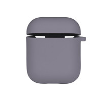 Чохол Silicone Case with microfibra для Airpods 1/2 Колір 28.Lavender grey 2020000367963