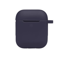 Чохол Silicone Case with hook для Airpods 1/2 Колір 08.Dark blue 2020000368915