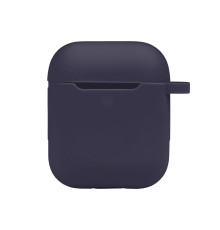 Чохол Silicone Case with hook для Airpods 1/2 Колір 08.Dark blue 2020000368915