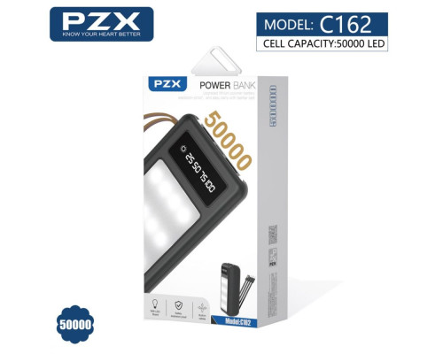 Універсальна Мобільна Батарея Power Bank Kingleen PZX C162 50000 mAh Колір Чорний