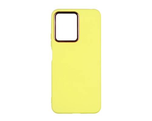 Чохол Silicone Cover Metal frame (AA) для Xiaomi Redmi Note 12 Pro+ 5G Колір 04.Yellow 2020000364283