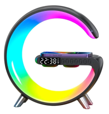 Бездротовий Зарядний Пристрій з с RGB Light/Alarm Clock/Desk Lamp 15W Колір Чорний 2020000370963