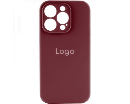 Чохол Silicone Case Full Size with Frame для iPhone 15 Pro Max Колір 42.Maroon 2020000428657