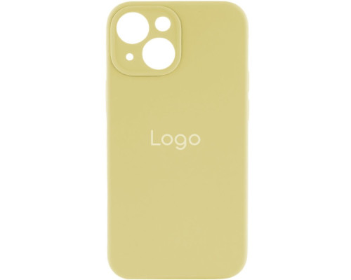 Чохол Silicone Case Full Size with Frame для iPhone 15 Колір 60.Crem yellow 2020000371748