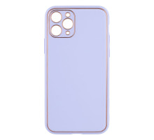 Чохол Leather Gold with Frame without Logo для iPhone 11 Pro М'ята упаковка Колір 15, Lilac 2020000386544