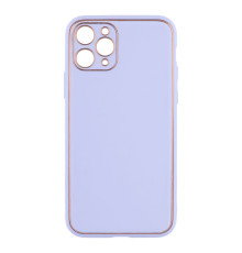 Чохол Leather Gold with Frame without Logo для iPhone 11 Pro М'ята упаковка Колір 15, Lilac 2020000386544