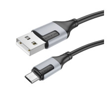 Кабель USB Borofone BX101 Creator Micro 2.4A Колір Чорний 6941991108259