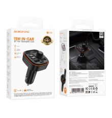 FM-трансмітер Borofone BC59 15W Колір Чорний 6941991117312
