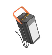 Універсальна Мобільна Батарея Power Bank Hoco DB49 Action 22.5W fully compatible with light 100000 mAh Колір Чорний 6942007614016