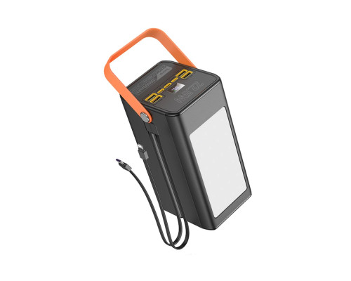 Універсальна Мобільна Батарея Power Bank Hoco DB49 Action 22.5W fully compatible with light 100000 mAh Колір Чорний 6942007614016