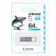 USB флеш-накопичувач Wibrand 64gb Shark Колір Срібло 4820124251616