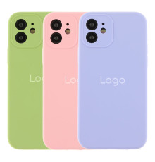 Чохол Silicone Case Full Size with Frame для iPhone 12 Колір 64.Light Cyan 2020000244691 ma24506_2730532