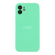 Чохол Silicone Case Full Size with Frame для iPhone 12 Колір 64.Light Cyan 2020000244691 ma24506_2730532