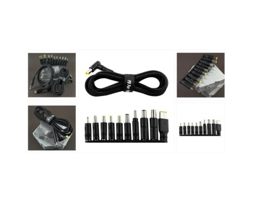 Кабель Type-C to DC PD100W 5.5х2.1 мм+10 Перехідників 1.8m Колір Чорний 2020000470298 ma37243_3611060