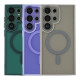 Чохол TPU+PC Magnetic Matte Camera Lens with Magsafe для Samsung Galaxy S25 Ultra 5G (S938) Колір Dark Purple 2020000470342 ma37136_3610476