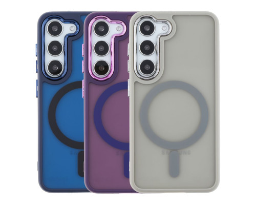 Чохол TPU+PC Space Magnetic Color with Magsafe для Samsung Galaxy S23 5G (S911) Колір Dark Blue 2020000437116 ma35375_3345903