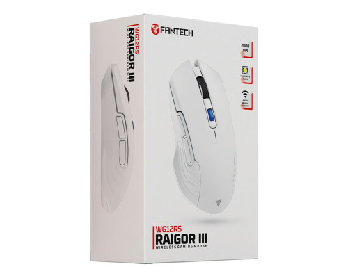Бездротова Миша Ігрова Fantech WG12RS Raigor III Silent click Колір Бiлий 6972661280586 ma35443_3346258