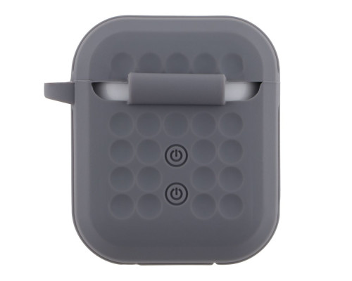 Футляр Silicone Fashion Case with Hook для Airpods 1/2 Колір Grey 2020000441823 ma35263_3345610