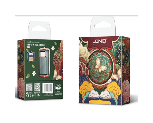 Перехідник LDNIO LC140 Type-C to USB-A Adapter USB3.0 Колір Сiрий 6933138691410 ma37435_3611721