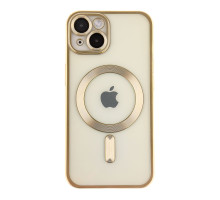 Чохол TPU Metallic Chrome Full Camera with Magsafe для iPhone 16 Chrome Gold ma36189_3606931 2020000451365