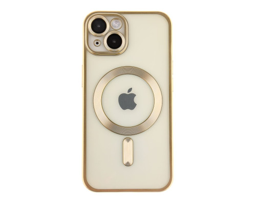 Чохол TPU Metallic Chrome Full Camera with Magsafe для iPhone 16 Колір Chrome Gold 2020000451365 ma36189_3606931