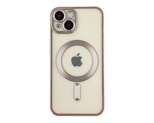 Чохол TPU Metallic Chrome Full Camera with Magsafe для iPhone 16 Колір Chrome Gold 2020000451365 ma36189_3606931