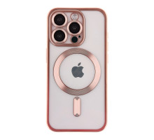 Чохол TPU Metallic Chrome Full Camera with Magsafe для iPhone 16 Pro Chrome Rose ma36190_3606941 2020000451242