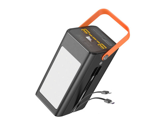 Універсальна Мобільна Батарея Power Bank Hoco DB49 Action 22.5W fully compatible with light 100000 mAh Колір Чорний 6942007614016