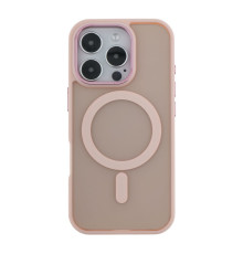 Чохол TPU+PC Goldencis Matte with MagSafe для iPhone 16 Pro Колір Pink 2020000444787 ma34879_3343980