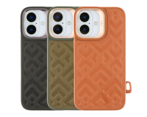 Чохол Kajsa Briquette Collection Rhombus with MagSafe для iPhone 16 Колір Black 2020000458005 ma36171_3606850