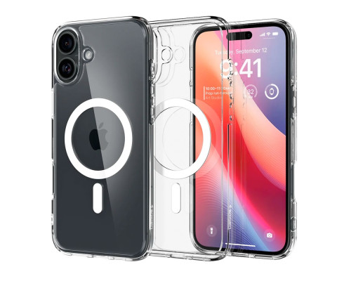 Чохол TPU+PC Spigen Ultra Hybrid with Magsafe для iPhone 16 Колір Black 2020000464051 ma35983_3605935