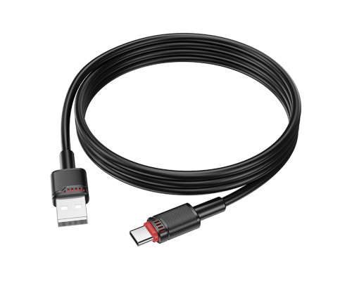 Кабель USB Borofone BX110 Type-C 3A Колір Чорний 6941991120749 ma37241_3611058