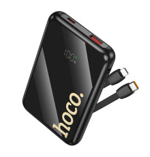 Універсальна Мобільна Батарея Power Bank Hoco Q37 Graceful 22.5W+PD20W with two cables 10000mAh Колір Чорний 6942007644914 ma36606_3608645