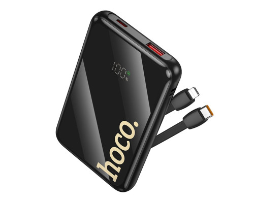 Універсальна Мобільна Батарея Power Bank Hoco Q37 Graceful 22.5W+PD20W with two cables 10000mAh Колір Чорний 6942007644914 ma36606_3608645