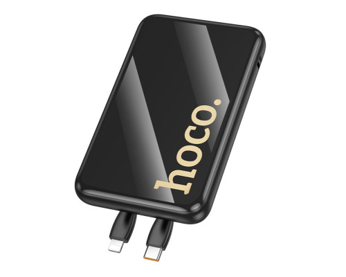 Універсальна Мобільна Батарея Power Bank Hoco Q37 Graceful 22.5W+PD20W with two cables 10000mAh Колір Чорний 6942007644914 ma36606_3608645