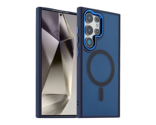 Чохол TPU+PC Space Magnetic Color with Magsafe для Samsung Galaxy S25 Ultra 5G (S938) Колір Dark Blue 2020000467533 ma36450_3608214