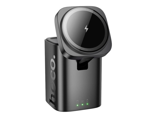 Бездротовий Зарядний Пристрій Hoco CQ20 3-in-1 15W Magnetic (iWatch) Колір Чорний 6942007645850 ma37122_3610401