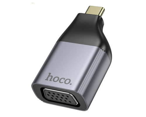 Перехідник Hoco UA34 Type-C to VGA 2K 60HZ Колір Сiрий 6942007645591 ma36837_3609331