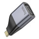 Перехідник Hoco UA34 Type-C to VGA 2K 60HZ Колір Сiрий 6942007645591 ma36837_3609331