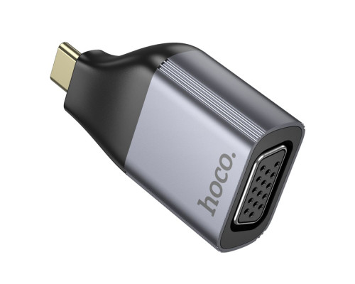 Перехідник Hoco UA34 Type-C to VGA 2K 60HZ Колір Сiрий 6942007645591 ma36837_3609331