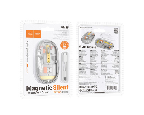 Бездротова Миша Hoco GM35 General dual-mode silent (battery version) Колір Білий 6942007643986 ma36812_3609255